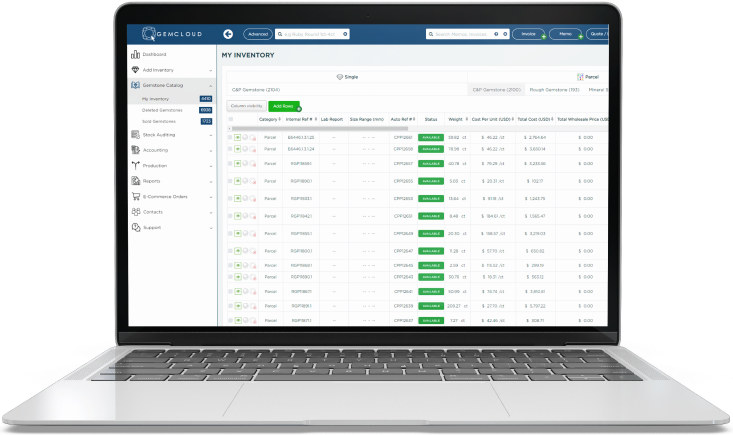 gemstone inventory management