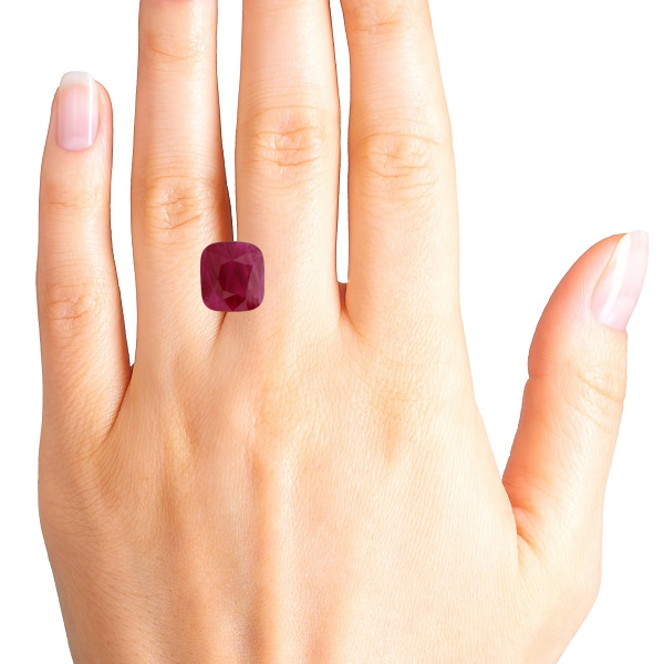 stunning image of ruby on hand